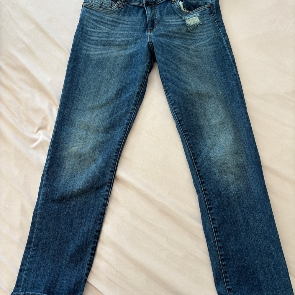 Kut from the Kloth Blue Straight Leg Jeans with Vintage Appeal